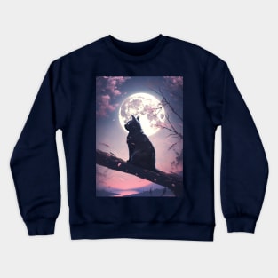 Kitty moon Crewneck Sweatshirt